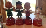 Group of 4 forever fun peanuts figurines