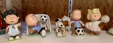 Lenox peanuts soccer team five piece porcelain figurine set