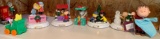 Group of seven miscellaneous peanuts figurines