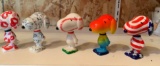 Group of Seven department 56 Peanuts Snoopy porcelain figurines