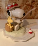 Lenox Peanuts fishing buddies porcelain figurine