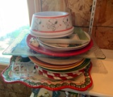 Group of peanuts plates