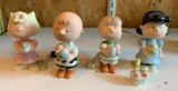 Group of five Lenox peanuts Easter porcelain figurines