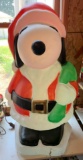 Peanuts Snoopy Claus Christmas light up yard ornament