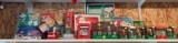 Shelf lot of miscellaneous peanuts Christmas items