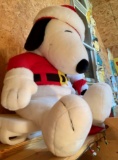 Large Peanuts Snoopy Santa Claus plush doll