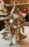 Lenox Peanuts Snoopy and friends Christmas tree porcelain figurine