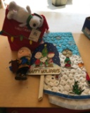 Group of Holiday Peanuts items