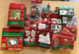 Group of Peanuts Christmas crafts, figures and more