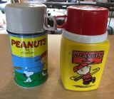 Group of 2 Vintage Peanuts Thermos
