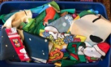 Tote of Peanuts/Snoopy fabric flags