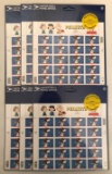 Group of 6 sheets of Peanuts postage stamps