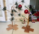 Group of 2 Charlie Brown Christmas trees