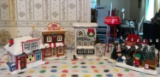 Group of Department 56 Peanuts Christmas Village Buildings