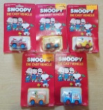 Lot of 5 Snoopy Diecast Vehicles