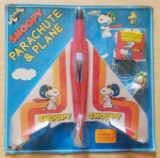 Vintage Snoopy Parachute Plane in original packaging