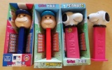 Lot of 4 Peanuts Snoopy & Charlie Brown Giant PEZ Dispensers