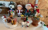 Group of miscellaneous peanuts figurines