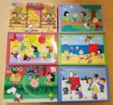 Lot of 6 Peanuts Snoopy Puzzles