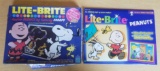 Lot of 2 Peanuts Snoopy Lite-Brite Picture Maker Form