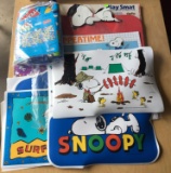 Group of Peanuts Snoopy Placemats and more