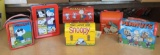 Group of 6 Peanuts Snoopy Tins