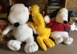 Group of 3 Snoopy and Woodstock Plush Stuffed Toys