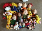 Group of 22 Peanuts Plush Stuffed Toys