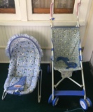 Baby Snoopy Bouncer and stroller