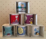 Group of 6 Peanuts Mugs In Original Boxes