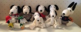 Group of 9 Snoopy Character Toys