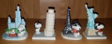 Lot of 4 Peanuts Snoopy Westland Giftware Collectibles