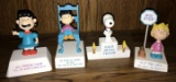 Group of 4 Vintage Peanuts Figurines
