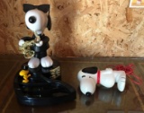Group of 2 Snoopy Telephones
