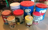 Group of Peanuts Tins