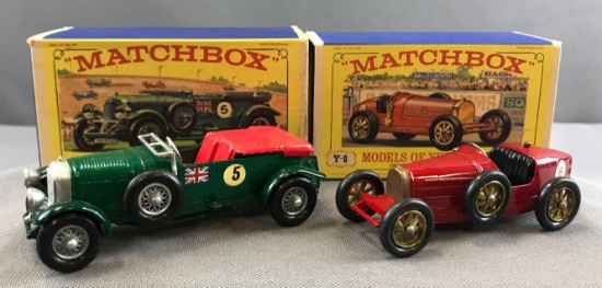 Group of 2 Matchbox Models of Yesteryear die cast Vehicles with Original Boxes
