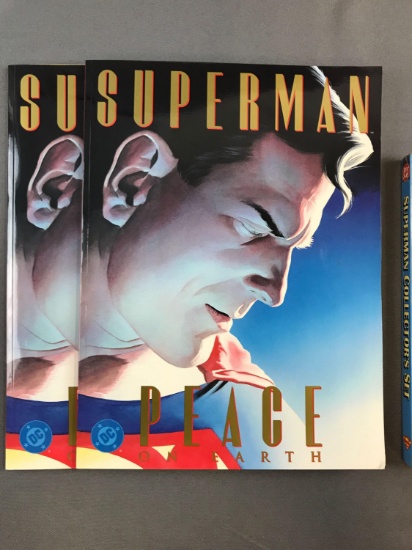 Superman Collectors Set Wedding of the Century and Peace on Earth Books and