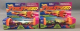 Group of 2 Hot Wheels Top Speed Die-Cast Launch Sets In Original Boxes