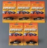 Group of 5 Matchbox Superfast Halleys Comet Die-Cast Cars In Original Packages