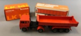 Scania Arpra Supermini LK 141 and semi-reboque basculante die cast vehicle in original packaging