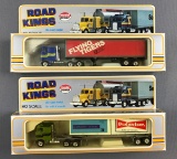 Group of 2 Model Power Road Kings HO scale die cast trucks in original packaging