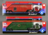 Group of 2 Solido Toner Gam III die cast trucks in original packaging