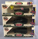 Group of 3 Solido The Famous Battles die cast military vehicles in original packaging