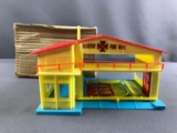 Tootsie Toy Fire Department play Set In Box