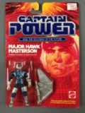 Captain Power Major Hawk Masterson action figure in original packaging