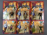 Group of 6 Hook action figures in original packaging