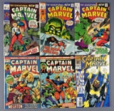 Group 6 Marvel Comics Captain Marvel Comic Books