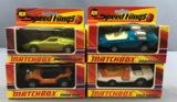 Group of 4 Matchbox Speed Kings die cast Vehicles in original packaging