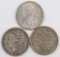 Lot of (3) 1885 P Morgan Silver Dollars.