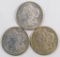 Lot of (3) 1921 S Morgan Silver Dollars.